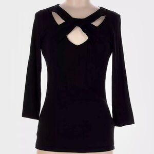 INC International Concepts Twist-Front Cutout Top